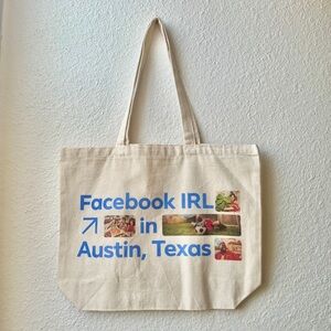 Facebook Austin TX Canvas Tote Bag
